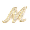 Brass Micro Pave Clear Cubic Zirconia Pendants CU-CBA8481-01G-M-1