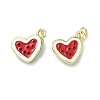 Brass Enamel Pendants KK-H259-11B-G01-1