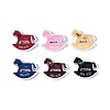 Printed Opaque Acrylic Beads OACR-Q198-03-2