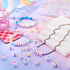 264Pcs 28 Styles Opaque & Transparent Acrylic Beads OACR-TA0004-78-8