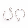 304 Stainless Steel Earring Hooks STAS-L216-02B-P-1