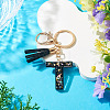 1Pc Resin Letter Keychains KEYC-TADJ0001-09T-4