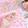 150Pcs 6 Colors Transparent Acrylic Beads OACR-NB0001-51-3