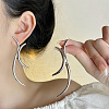 Arch Line Alloy Stud Earrings FS-WGE611E-02-2