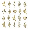 16Pcs 8 Styles Alloy Rhinestone Pendants ALRI-CJ0001-06-1