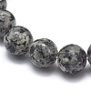 Natural Sesame Jasper/Kiwi Jasper Bead Stretch Bracelets BJEW-K212-A-033-3