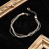 Stainless Steel Multi-strand Bracelets for Women BJEW-F485-01G-01-1