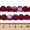 Frosted Transparent Glass Beads Strands LS-GLAA-T032-T10mm-MBB20-4