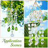 Crystal Glass & Iron Hanging Suncatchers HJEW-SP0001-87-6