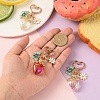 Acrylic & Alloy Pendant Decorations HJEW-YW00491-01-5