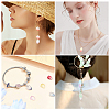 96Pcs 5 Style Two Tone Transparent Spray Painted Glass Pendants GLAA-SC0001-52-6