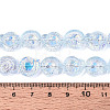 Electroplate Transparent Glass Beads Strands EGLA-S190-05H-4