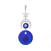 Handmade Evil Eye Lampwork Pendants Decorations HJEW-JM01008-01-2