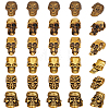 30Pcs 6 Styles Tibetan Style Alloy European Beads MPDL-PH0001-18AG-1