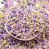 Opaque Baking Paint Glass Seed Beads SEED-K009-01A-27-2
