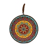 Flat Round with Mandala Pattern Ceramic & Cork Cup Coaster PW-WG69E59-03-1