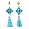 Synthetic Turquoise Stud Earrings EJEW-MZ00282-04-1