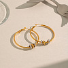 304 Stainless Steel Big Hoop Earrings for Women MA0702-1-4