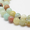 Natural Flower Amazonite Beads Strands G-F415-8mm-4