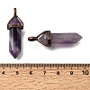 Natural Banded Amethyst Pendants G-H360-01R-14-3