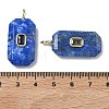 Natural Lapis Lazuli Faceted Pendants G-F819-02G-06-3