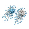 Glass Seed Beads Stud Earrings for Women EJEW-MZ00760-6