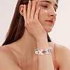 Round & Butterfly & Bowknot Acrylic & Brass Rhinestone Spacer Beads Findings Kits MACR-FS0002-46-6