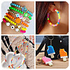2400Pcs 15 Colors Opaque Baking Paint Glass Beads DGLA-TA0001-25-9