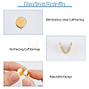 12Pcs 2 Colors 304 Stainless Steel Cuff Earrings EJEW-HS0001-40A-4
