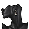 Alloy Enamel Dangle Earrings EJEW-JE06610-3