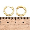 Brass Pave Cubic Zirconia Hoop Earrings KK-CBAD104-04G-I-4