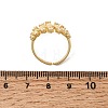 Brass Micro Pave Cubic Zirconia Cuff Open Rings RJEW-P186-01G-5
