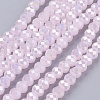 Electroplate Glass Bead Strands X-GLAA-F001-3x2mm-34L-1