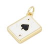 Brass Enamel Charms KK-G522-44G-03-3