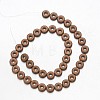 Electroplate Non-magnetic Synthetic Hematite Beads Strands G-F300-03A-F08-2