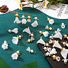  30Pcs 6 Styles Angel Frosted Acrylic Pendants FIND-TA0002-86-6