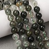Natural Green Rutilated Quartz Beads Strands G-E561-14-6mm-3