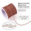 Brass Coated Iron Flat Cable Chains CH-TAC0007-02R-4