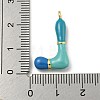 Brass Enamel Pendants X-KK-E093-03G-L-3