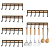 3 Sets Iron & Wood Wall-mounted Storage Hook DIY-GO0003-23-1