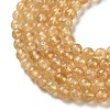 Natural Yellow Garnet Beads Strands G-Z129-C01-6mm-03-4