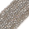 Electroplate Glass Beads Strands EGLA-A034-T2mm-B19-1-1