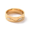 Crystal Rhinestone Leaf Wrap Finger Ring RJEW-I089-48A-3