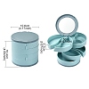 Rotatable 4-Layer Plastic Jewelry Storage Box AJEW-YW0001-13B-3
