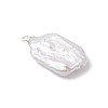Natural Baroque Pearl Keshi Pearl Pendants PALLOY-JF04825-3