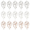 15Pcs 3 Colors 304 Stainless Steel Connector Charms STAS-YW0011-28-1