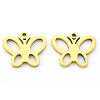 PVD Vacuum Plating 304 Stainless Steel Charms X-STAS-N092-26G-2