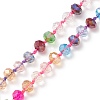 5Pcs 5 Style Bling Glass Beaded Necklaces Set for Women NJEW-JN04056-5