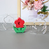 DIY Plastic Flower Candle Molds CAND-PW0001-023-3