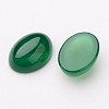 Grade A Natural Green Agate Oval Cabochons X-G-L394-04-18x13mm-2